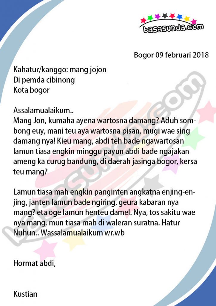 Contoh Laporan Kegiatan Liburan Dalam Bahasa Sunda Kumpulan Contoh Laporan