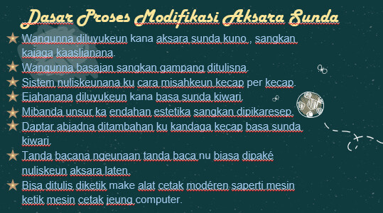 Penyesuaian Aksara Sunda Untuk penulisan Bahasa Sunda