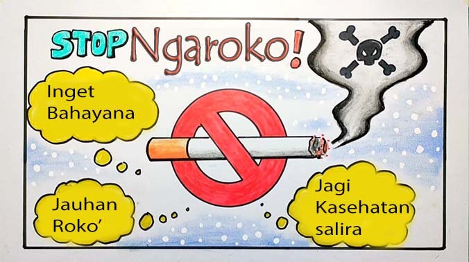 Poster bahasa sunda tentang bahaya merokok