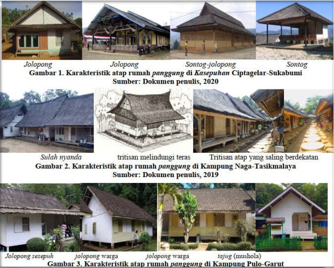 Jenis atap (Suhunan) Khas Rumah Panggung Sunda