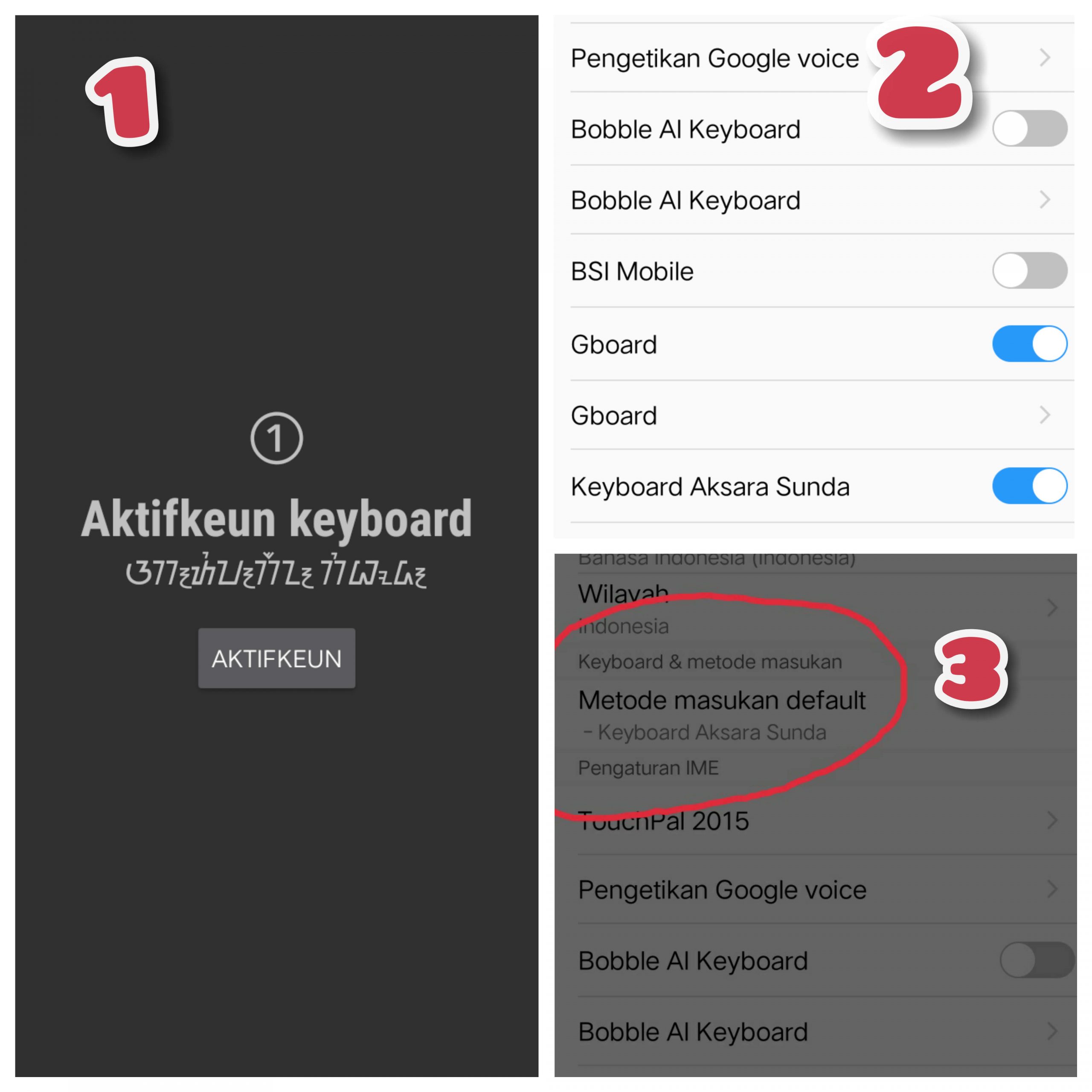 Cara Menulis Dengan Keyboard Aksara Sunda di Hp Android
