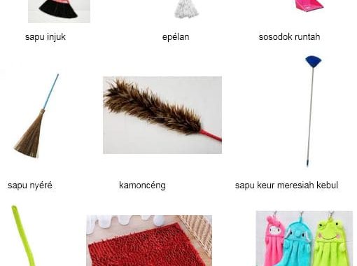10 Pakakas Kabersihan, Alat Kebersihan Dalam Bahasa Sunda