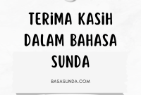 terima kasih dalam bahasa sunda