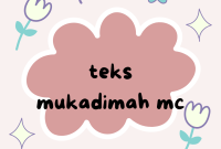 teks mukadimah mc